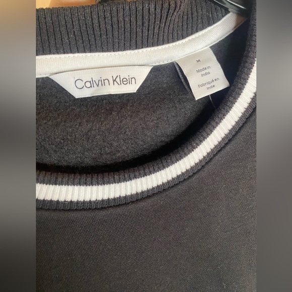 Calvin Klein men long sleeve black sweatshirt size M - Picture 4 of 6